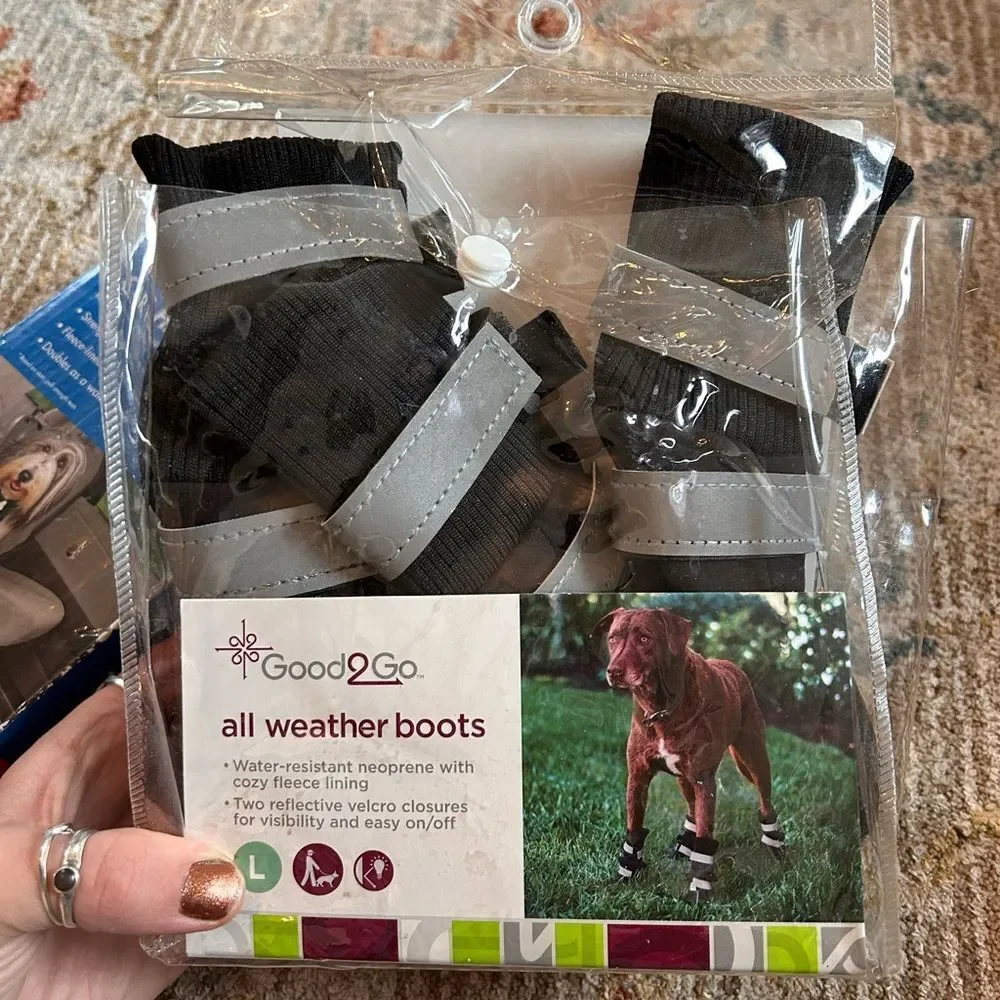 LARGE dog bundle-All Weather Dog Boots and Car Harness